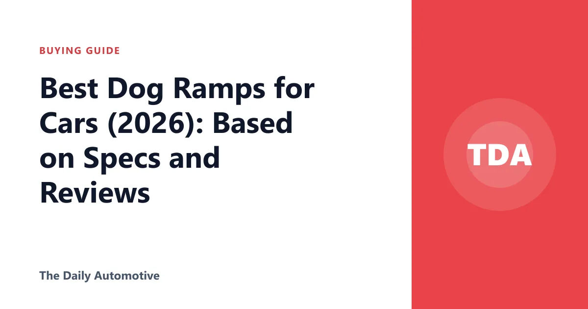 Best Dog Ramps for Cars (2026): Based on Specs and Reviews