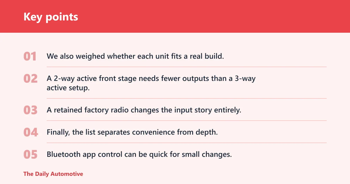 Key points: How we chose