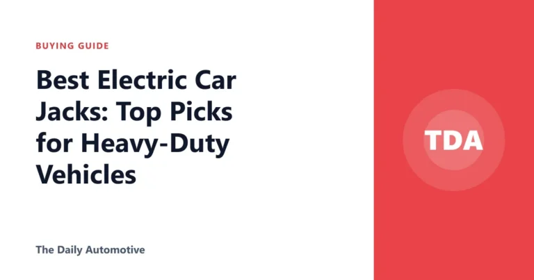 Best Electric Car Jacks: Top Picks for Heavy-Duty Vehicles