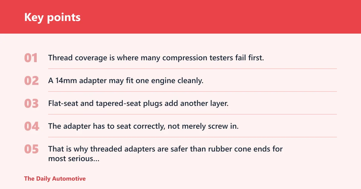 Key points: Compression tester decision table