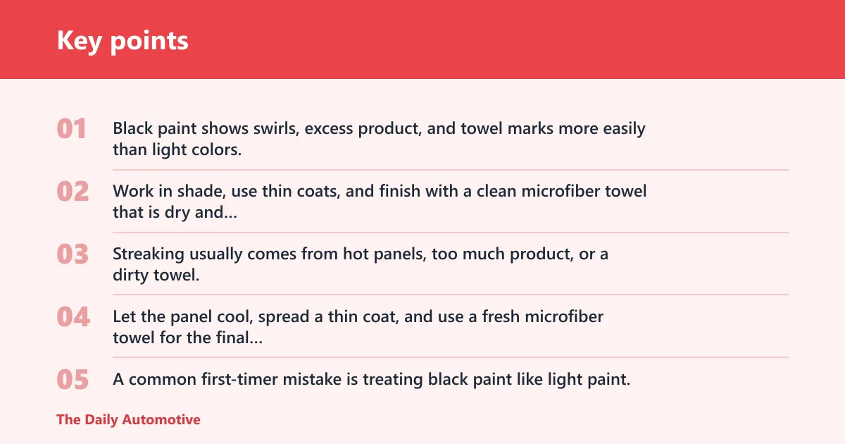 Key points: What is the best car wax for black cars?