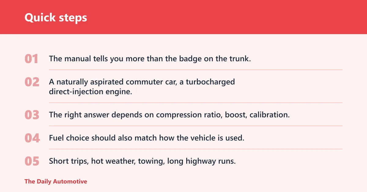 Quick steps: How to choose the right fuel