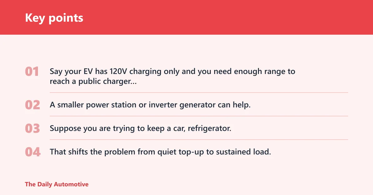 Key points: EV charging decision matrix
