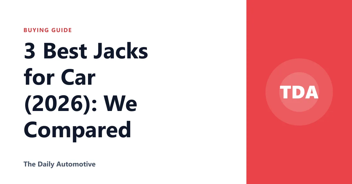3 Best Jacks for Car (2026): We Compared