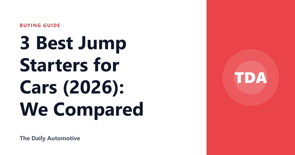 3 Best Jump Starters for Cars (2026): We Compared