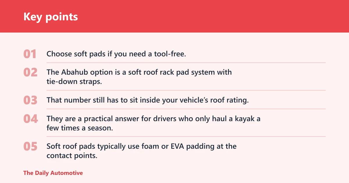 Key points: Are soft roof rack pads safe?