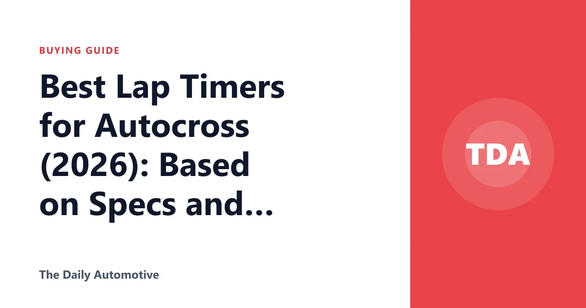 Best Lap Timers for Autocross (2026): Based on Specs and Reviews