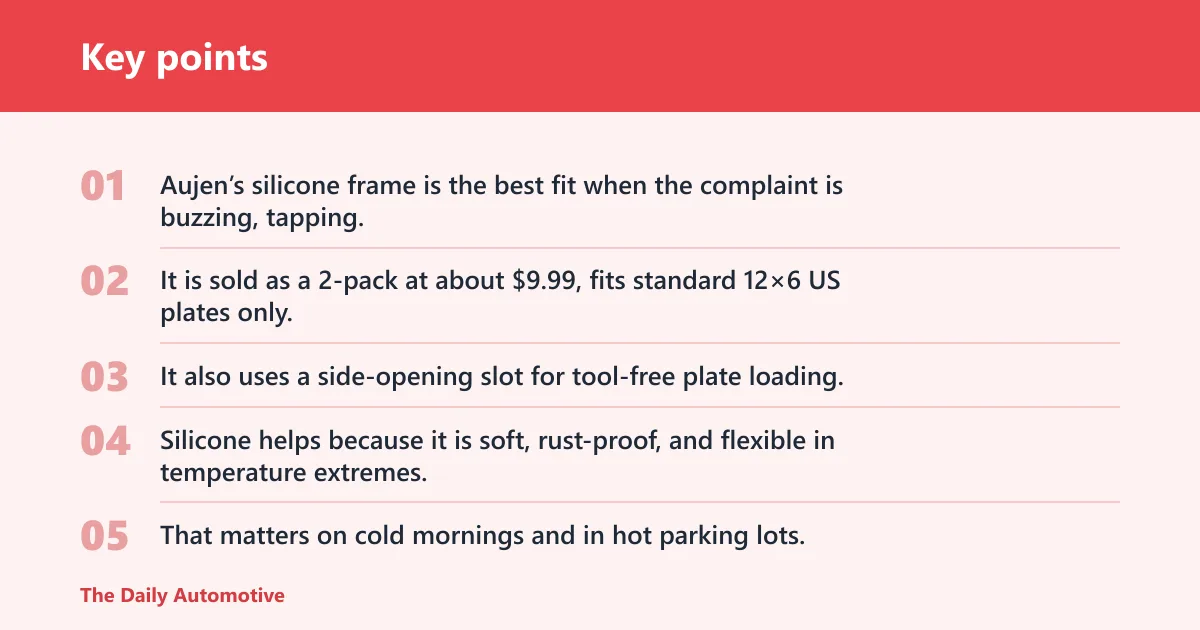 Key points: Aujen silicone frames: best for rattles