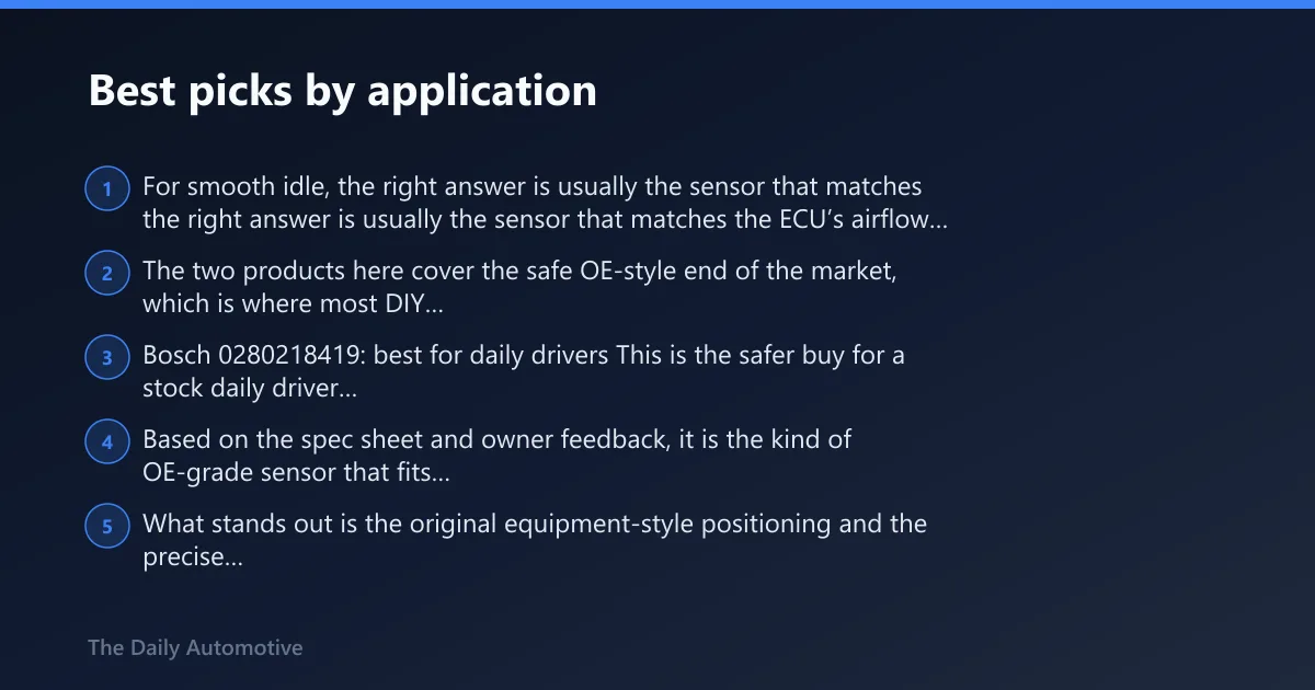 Steps: Best picks by application