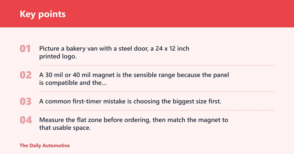 Key points: Logo magnet decision matrix