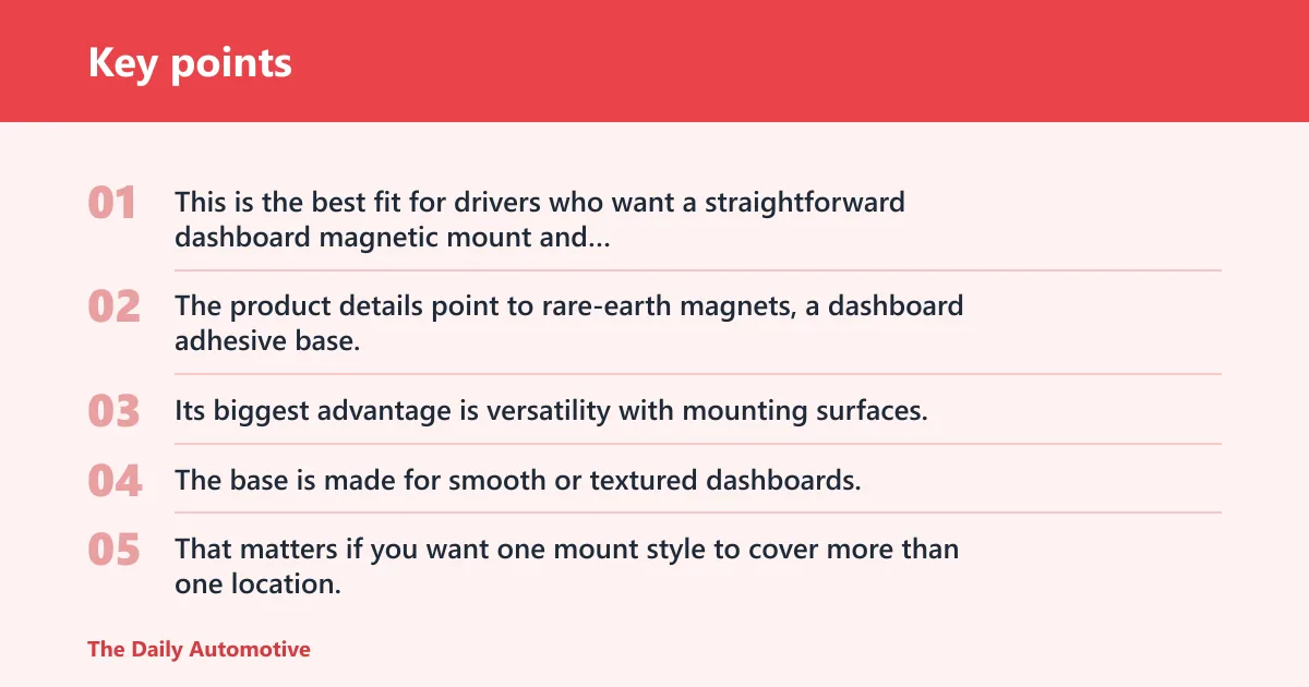 Key points: Scosche MPDB MagicMount Pro: best for everyday stability