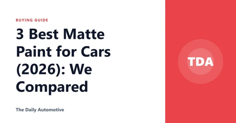 3 Best Matte Paint for Cars (2026): We Compared