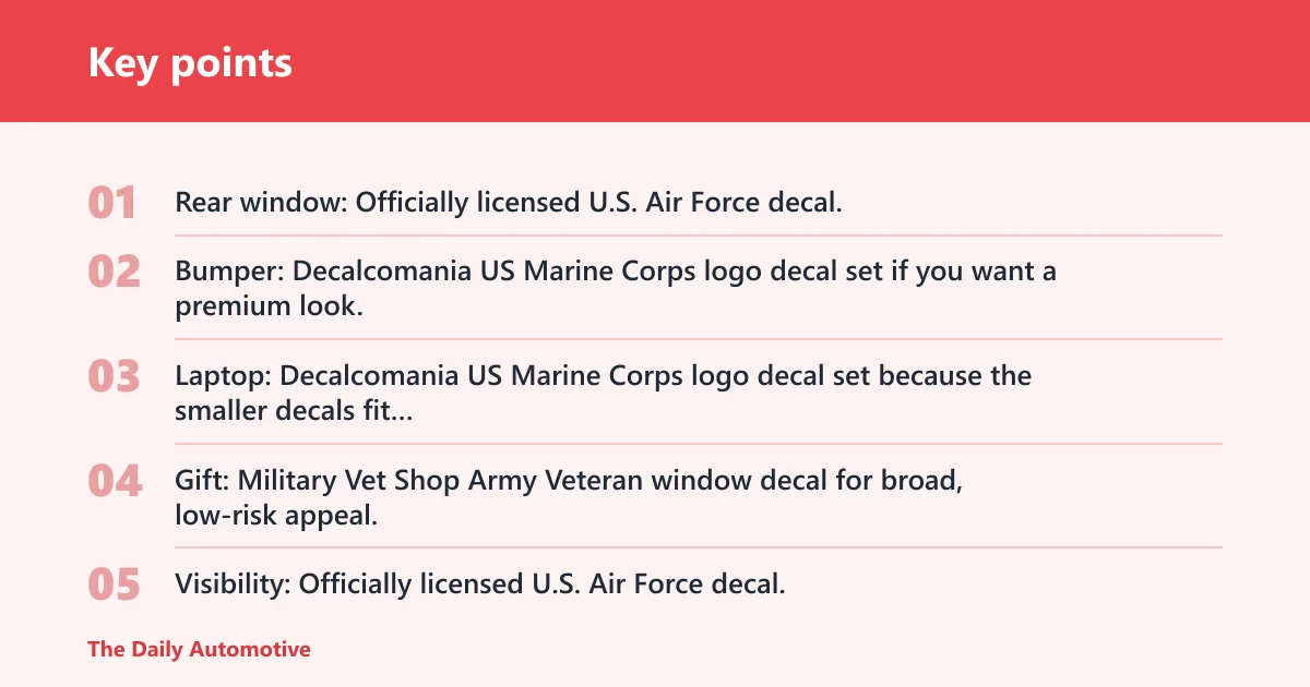 Key points: Choose the right decal for your use case