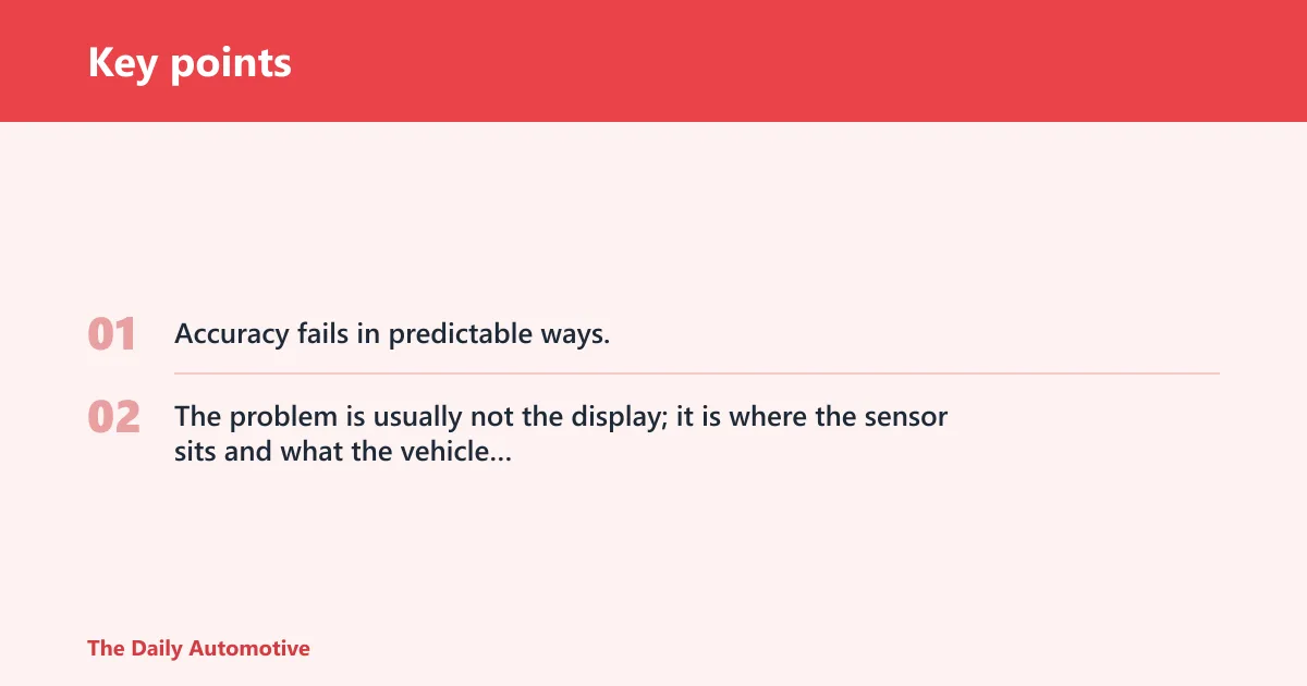Key points: Temperature gauge decision matrix