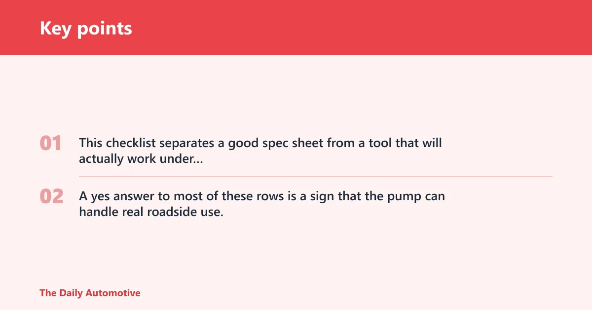 Key points: What does the comparison matrix show?