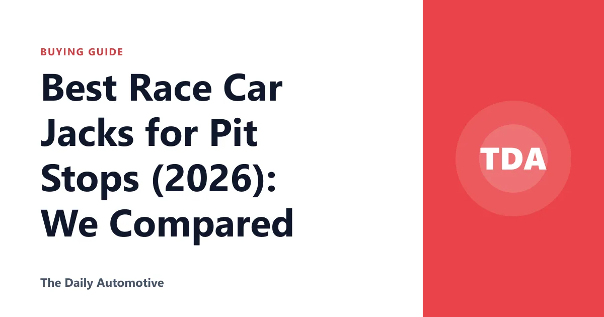 Best Race Car Jacks for Pit Stops (2026): We Compared