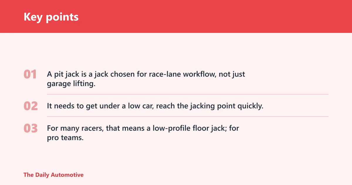 Key points: What is a pit jack