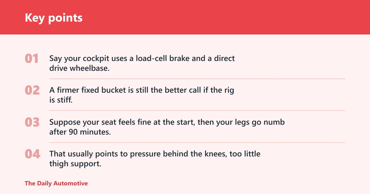 Key points: Seat decision matrix