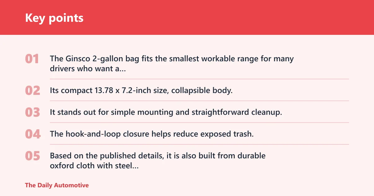 Key points: Ginsco 2Packs 2 Gallons: best for compact hanging use