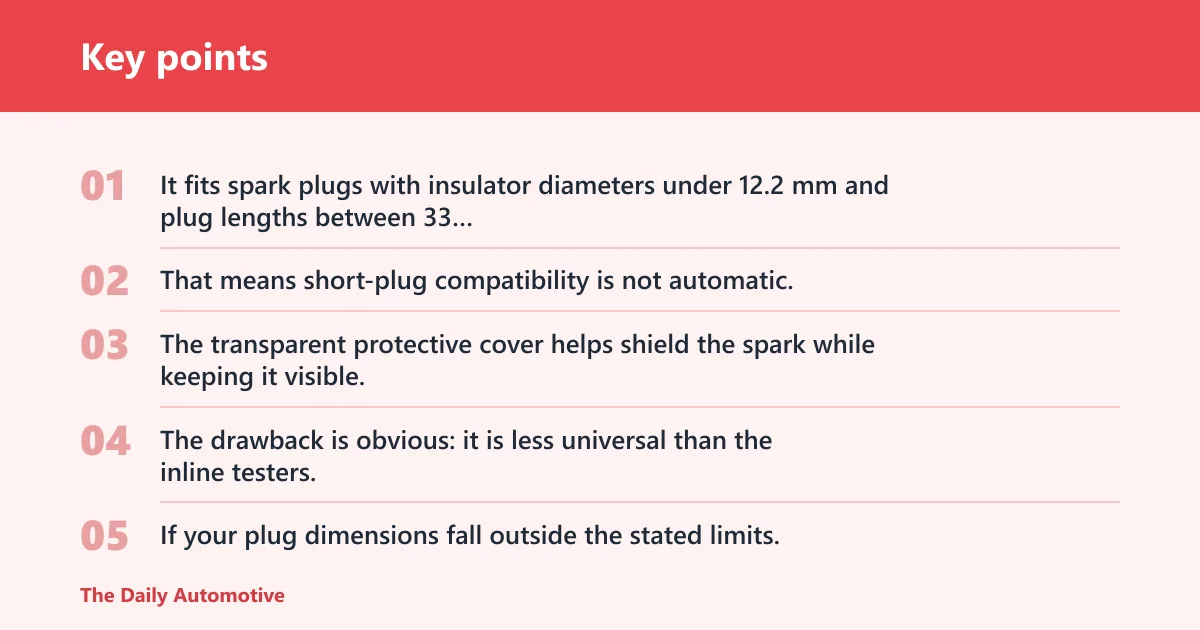 Key points: ANCEL SP02 spark plug tester: best for comparison testing