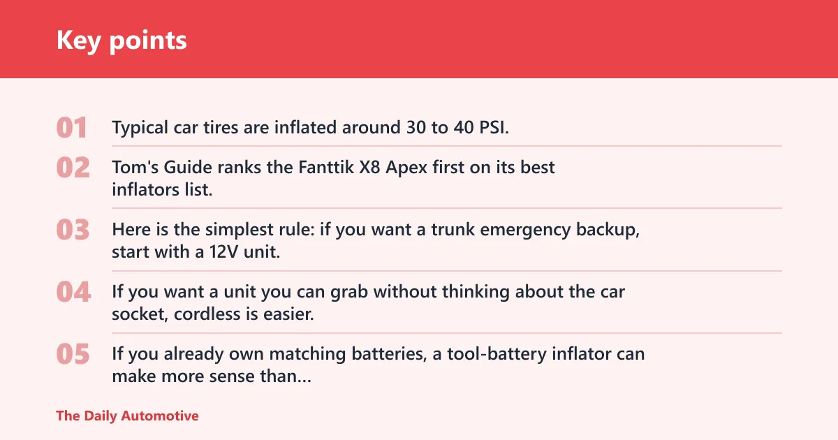 Key points: What is the best tire inflator for my car?