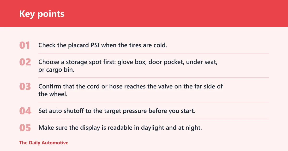 Key points: What matters in a small-car inflator?