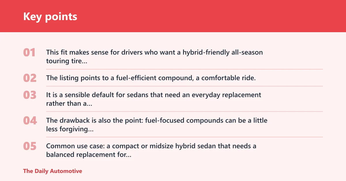 Key points: Best hybrid tire picks