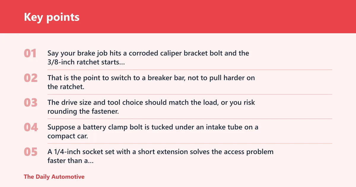 Key points: Auto repair job-to-tool matrix