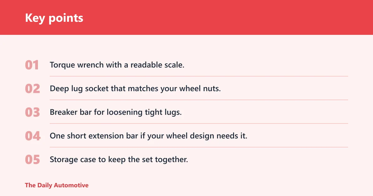 Key points: Torque kit: best for roadside use