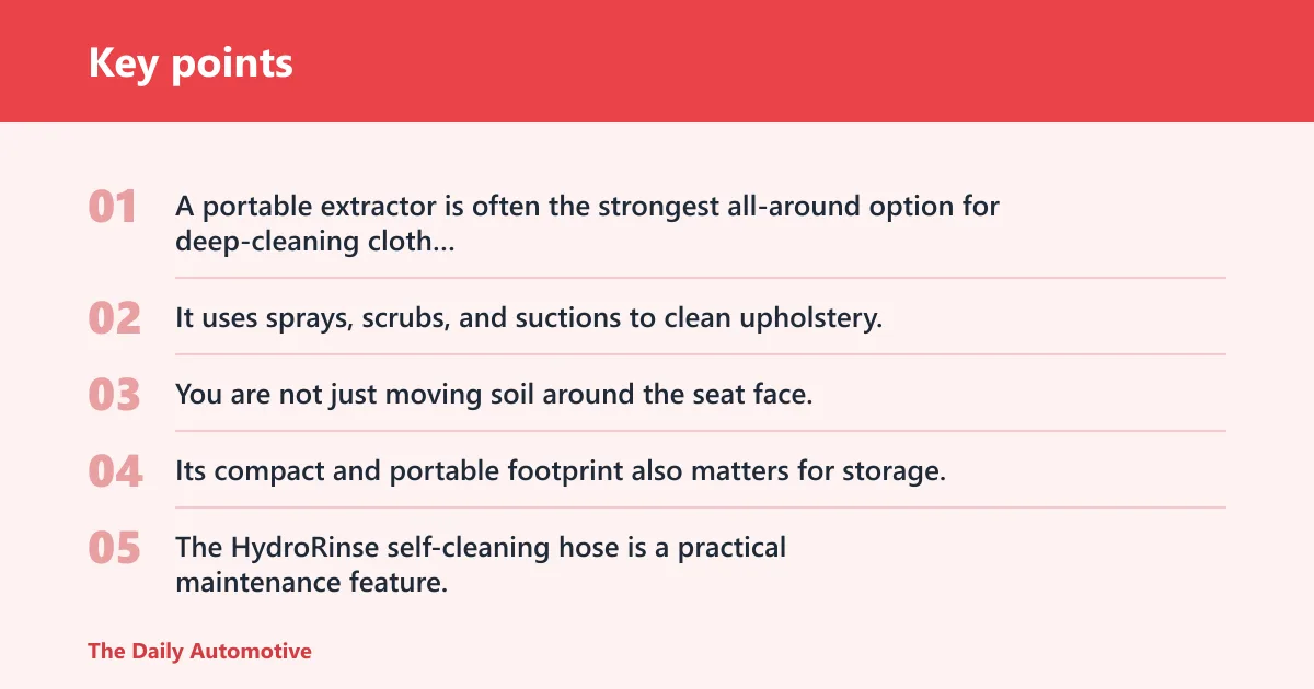 Key points: BISSELL Little Green: best for pet stains