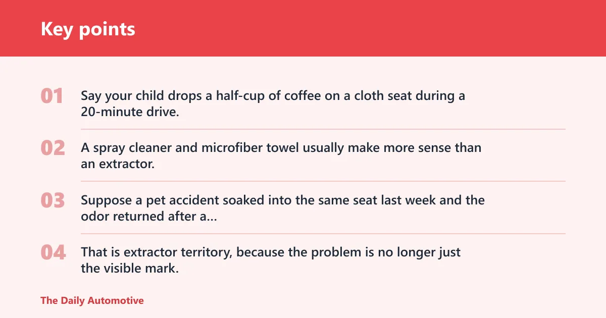 Key points: Which cleaner fits which mess?