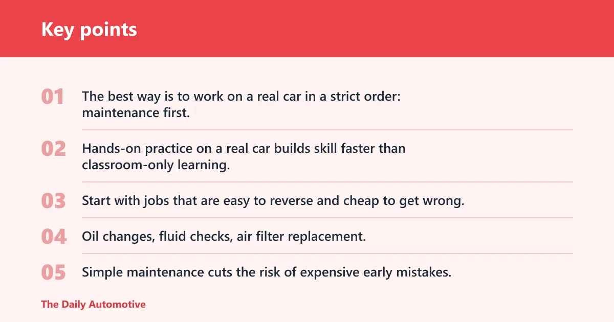 Key points: What is the best way to learn auto repair?