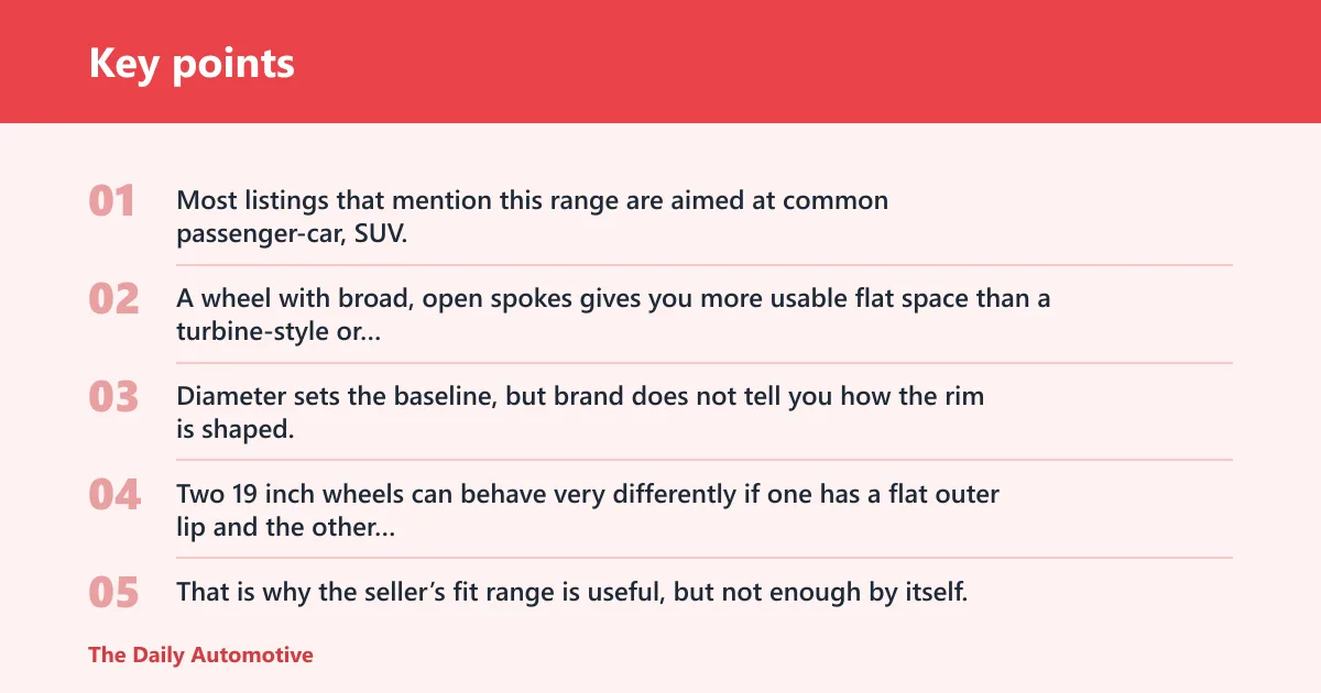 Key points: What size wheel stickers fit 18 to 21 inch wheels?
