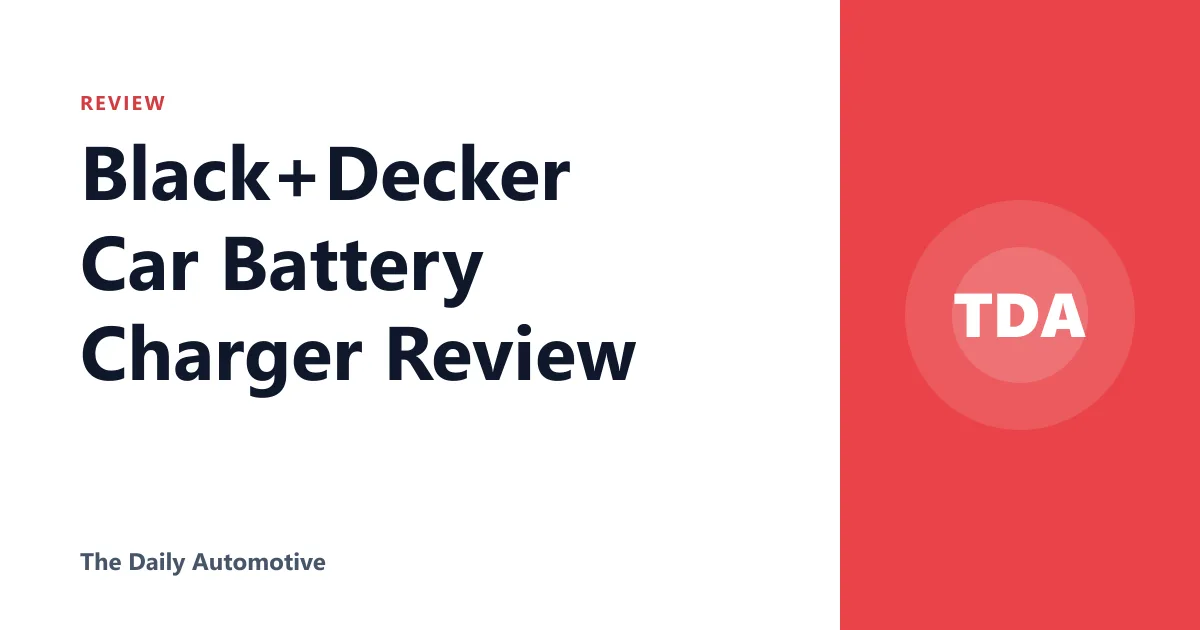 Black+Decker Car Battery Charger Review