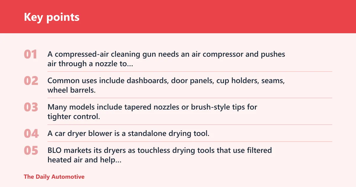 Key points: What is a blow machine for a car?