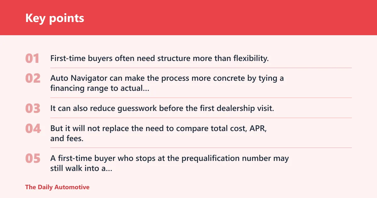 Key points: Who should use Capital One Auto Navigator?