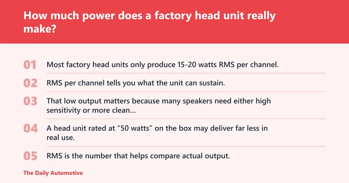 Steps: How much power does a factory head unit really make?