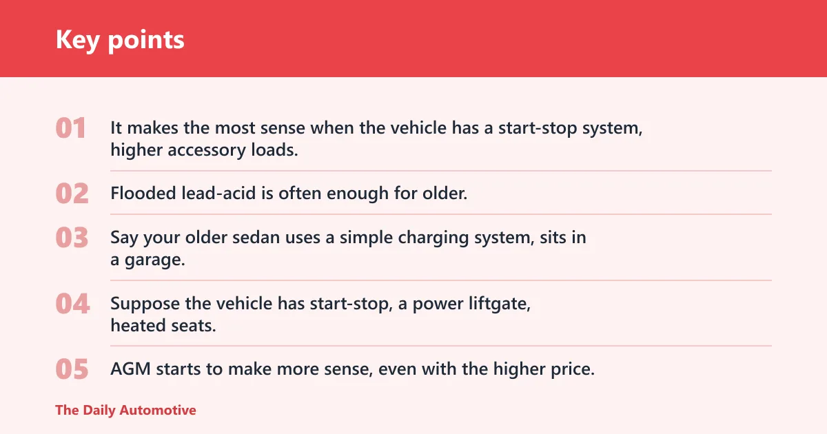 Key points: Should you buy AGM or flooded?