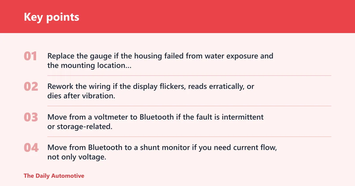 Key points: What to buy if your current gauge fails
