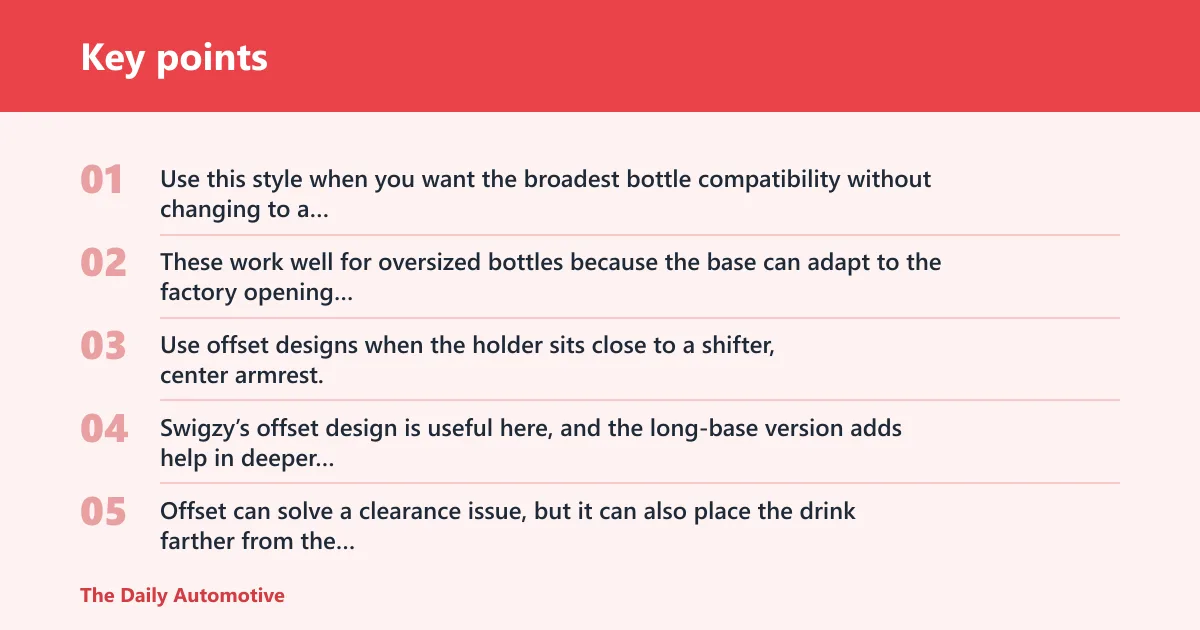 Key points: Which expander style fits your drinkware?