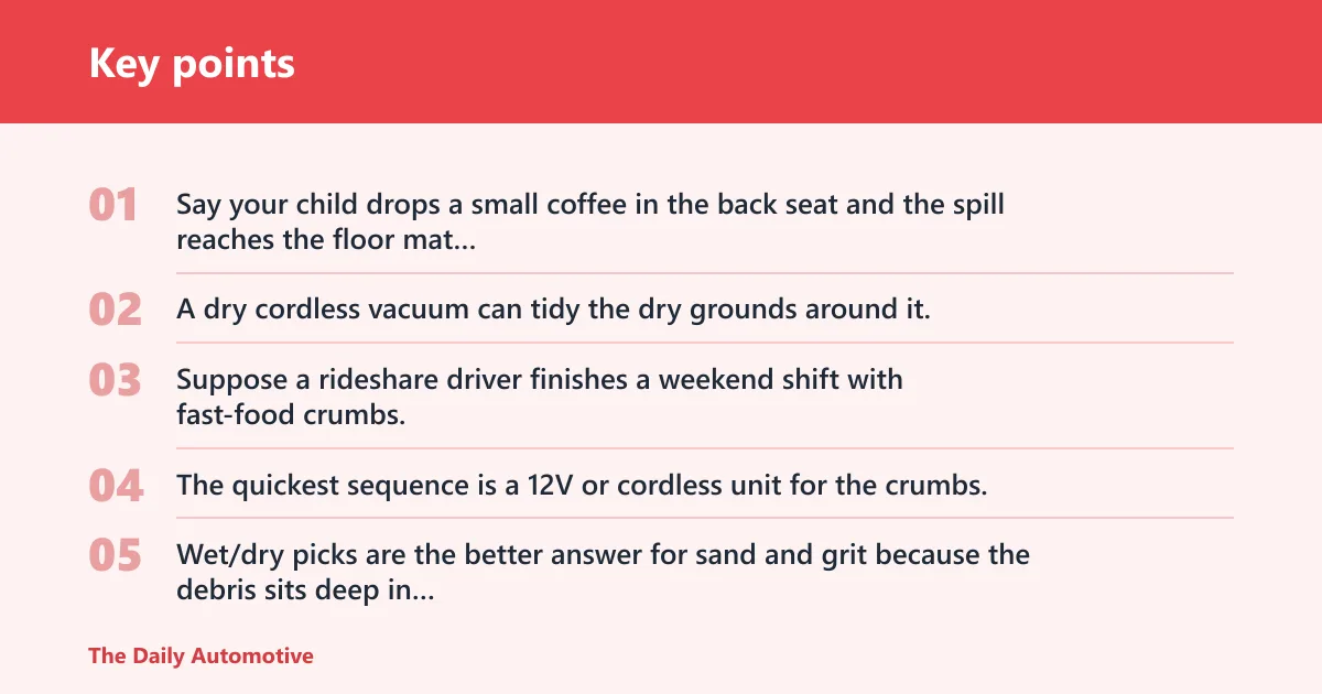 Key points: Which vacuum fits your mess?