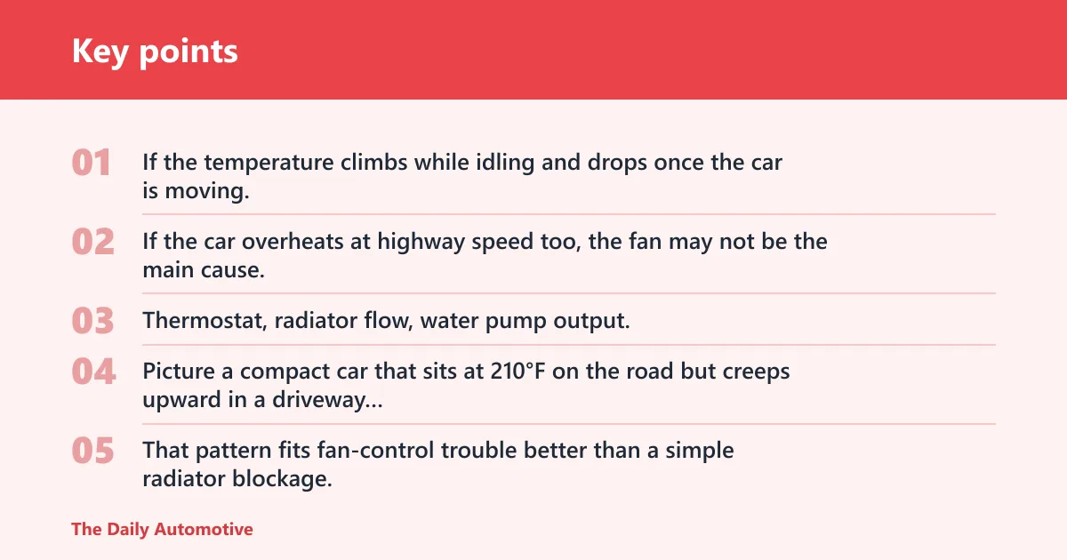 Key points: Is your cooling fan failing?