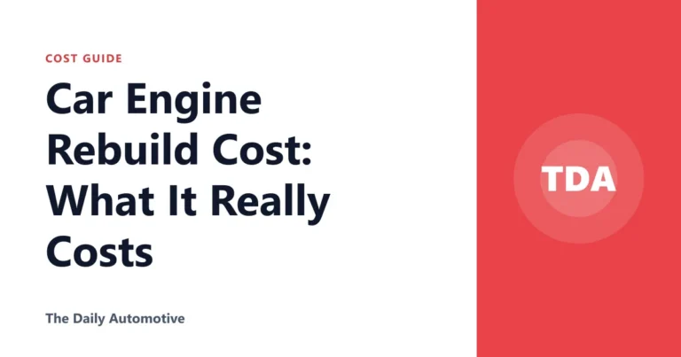 Car Engine Rebuild Cost: What It Really Costs