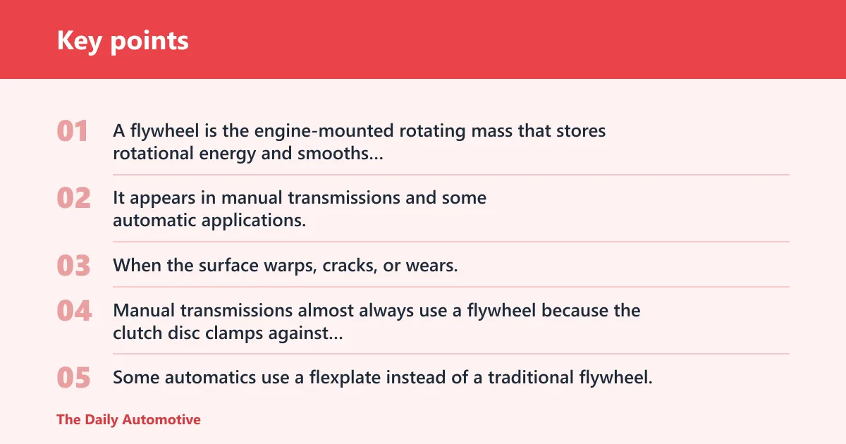 Key points: What a flywheel does