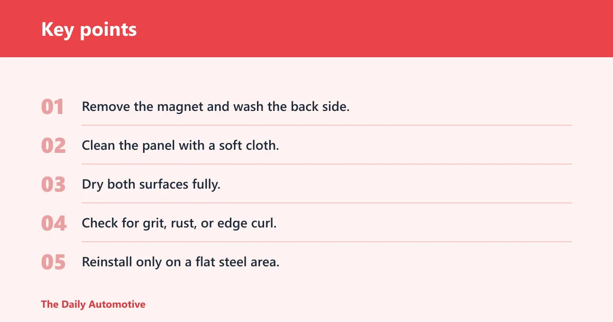 Key points: Car magnet decision matrix