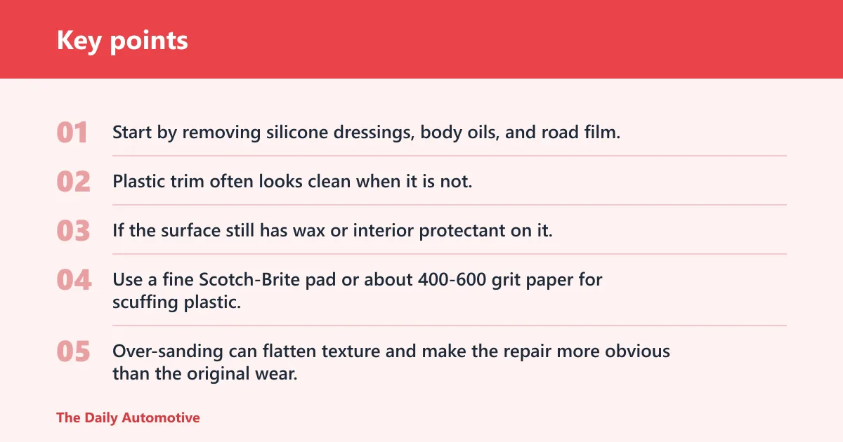 Key points: How do you prep plastic before painting it?