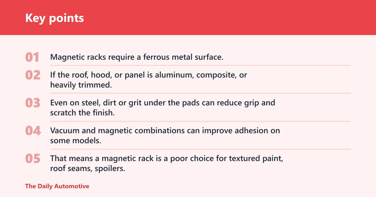 Key points: Are magnetic fishing rod racks safe for highway driving?