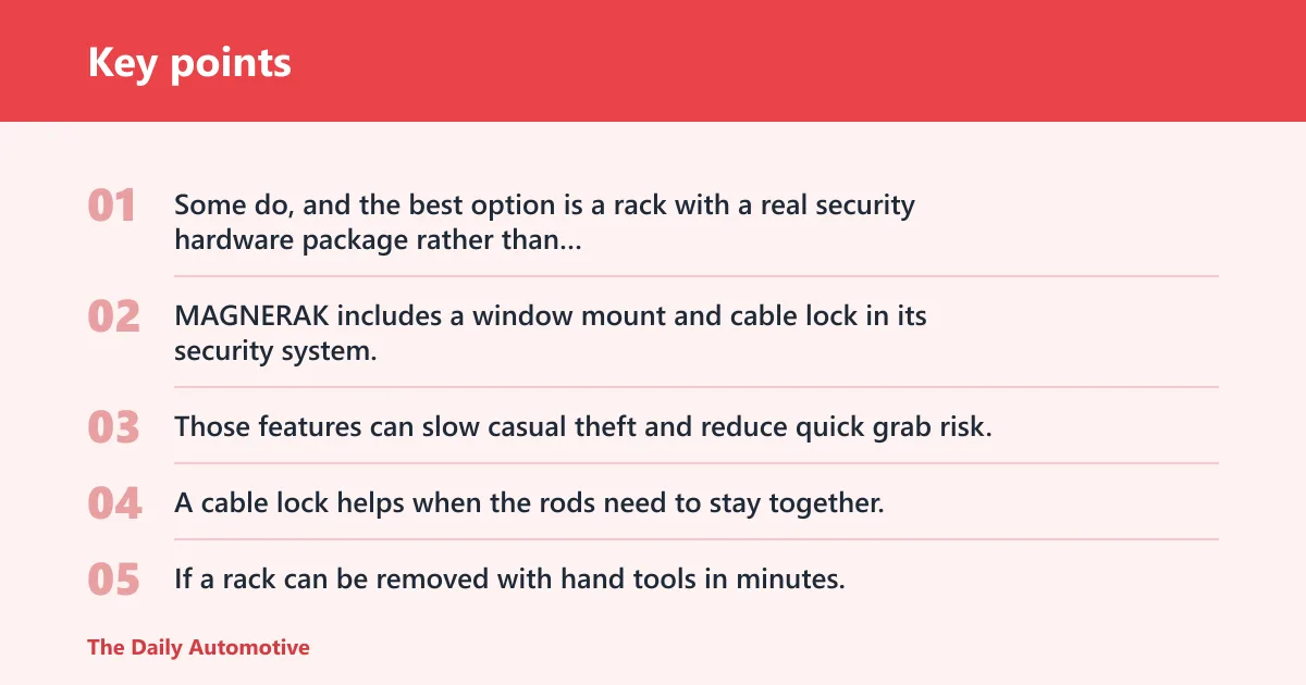 Key points: Security, scratches, and access