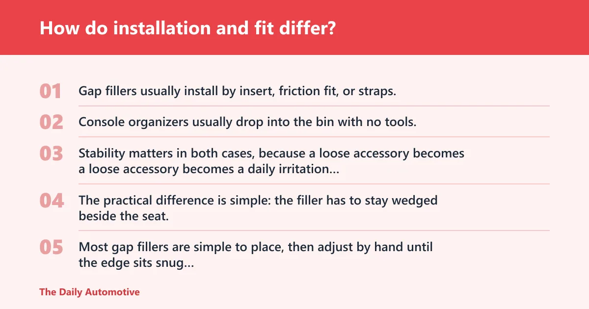 Steps: How do installation and fit differ?
