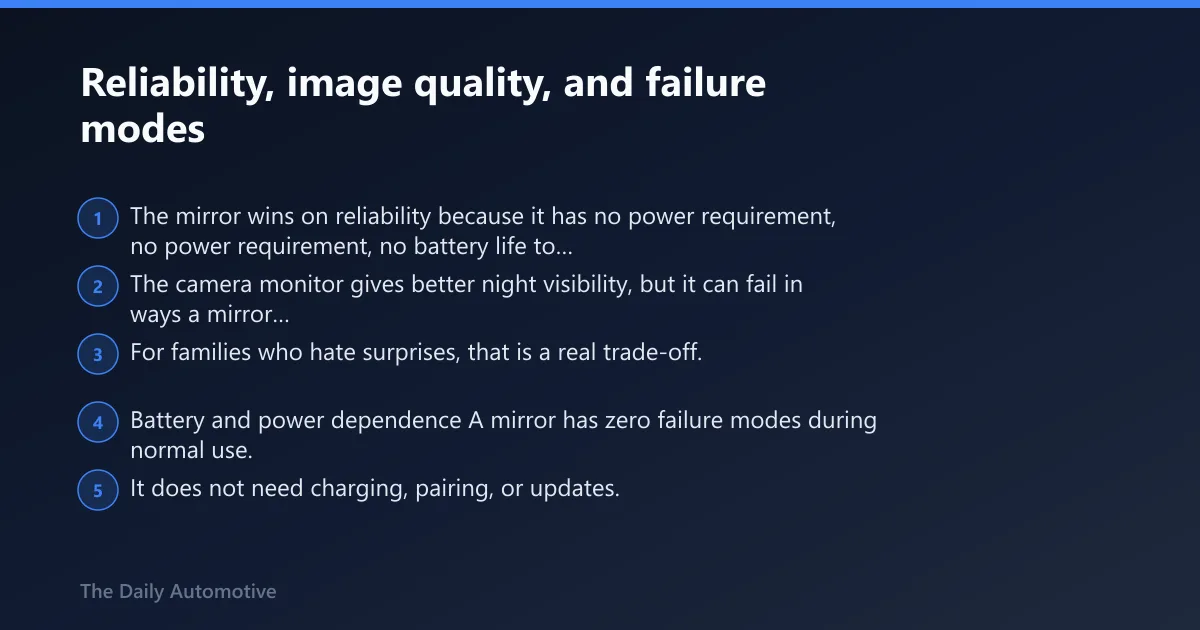 Steps: Reliability, image quality, and failure modes